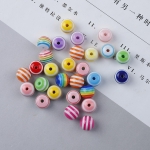 50 tk 6/8/10 mm triibuga pol&uuml;meersavist lahtised helmed ehete valmistamiseks DIY k&auml;ev&otilde;ru kaelakee v&otilde;lu kaunistus approx 50pcs 6mm