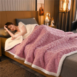 Lambafliisist tekk Talvine paks soe tekk Faux Sherpa tekid 2-kihilised fliisist pehmed voodikatted tekk thow tekid pleedid 100X120 cm