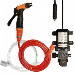 Autopesula 12V autopesuri p&uuml;stolipump k&otilde;rgsurvepesuri autohooldusvahend kaasaskantav pesumasin elektriline puhastus autoseade oranž