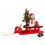 J&otilde;ulukelk Miniatuurne puidust j&otilde;uluvana lumememm Hirve kelgu kaunistus lastele Kingitus t&ouml;&ouml;lauale V&auml;ikesed kaunistused puidust eemaldatav