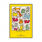 Keithi kunstin&auml;itus Abstraktne plakat Haring Popkunsti Prindid &Otilde;nnelik kleebis S&uuml;da Pilt L&otilde;uend Maaligalerii Seinadekoratiiv Ilma raamita 60*90cm