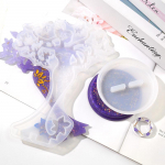 Iluehete hoidik Silikoonvormid UV-epoks&uuml;vaiguvormid K&otilde;rvar&otilde;ngaste hoiukoht valge