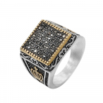 Vintage kroons&otilde;rmus roostevabast terasest s&otilde;rmused meestele, t&auml;is tsirkoonist ehteid, kingitus 8