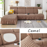 Seersucker diivani kate Libisemisvastane kassi kriimustus Universaalne Lihtne Kaasaegne Du&scaron;im&uuml;ts Diivanipadja kate Seljatoe kate Backrest sinine