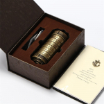 Cryptex Da Vinci Code Mini Cryptex Lock puslekarbid peidetud lahtritega Aastap&auml;eva romantilised s&uuml;nnip&auml;evakingitused s&otilde;brap&auml;evaks 13.5x5.5x5.5cm messingu
