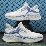 Meeste naiste jooksujalatsid tossud hingavad mugavad libisemiskindlad jalan&otilde;ud kerged tennised vabaajaspordijalatsid 44 valge