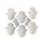 Evil Eye peopesakujuline v&otilde;tmehoidja silikoonvorm auguga v&otilde;tmehoidja ripatsiga K&auml;sitsi valmistatud vorm s&otilde;brap&auml;eva kingituste tegemiseks