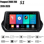 Autoraadio GPS-navigatsioonis&uuml;steem Peugeot 2008 208 2019 2020 2 diniga Android WiFi auto multimeediumipleier Automaatne stereo FM-raadio peaseade 1+16 GB