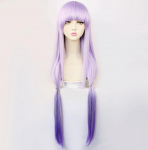 Naiste parukad 100cm pikkused parukad Cosplay kost&uuml;&uuml;mid kuumakindlad s&uuml;nteetilised juuksed unine printsess deemonilossis Maoujou de Oyasumi 97-100cm lilla