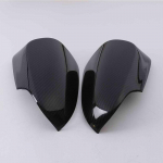 For TOYOTA YARIS XP150 2013-2018 car Rearview mirror cover trim, with horn black carbon fibre Side Turn Signal Mirror Style B