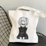 Ostukotid Misa Amane Death Note Anime Graafiline Naiste l&otilde;uend kandekotid Ostukott K&auml;ekotid Riidest naiste korduvkasutatav &otilde;lakott 24*26cm