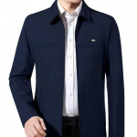 Meeste mantel &uuml;hev&auml;rviline lahtik&auml;iv krae lahtine kardigan kevadjope L sinine