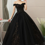 Uued Quinceanera kleidid, magusad roosad, lilledega kaunistatud, maapikkused ballikleidid pidulik peokleit XXXL must