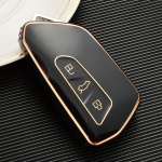 TPU auto kaugjuhtimispuldi v&otilde;tmekorpuse katte korpus VW Volkswagen Golf 8 Skoda Octavia A8 SEAT Leon MK4 jaoks must