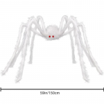 150 cm valge simulatsioon hiiglaslik &auml;mblik kummitav maja &otilde;uebaari kaunistus pl&uuml;&uuml;sis suured &auml;mblikud hirmutavad Halloweeni rekvisiidid siseruumides v&auml;ljas 150cm valge