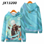 Genshin Impact Hoodie Venti Xiao Kaedehara Kazuha Suurem&otilde;&otilde;tmeline Graafiline Esteetiline Meeste Džemprid Spordir&otilde;ivad Hip Hop Pusa XXL