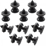 10x siseuste viimistluspaneeli kaardiklambrid VW Volkswagen Touran Tiguan Golf Passat Polo auto plastikust neetide kinnitusdetailid must