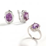Lihtsa disainiga v&auml;rvimuutev v&auml;&auml;riskivi Nano Alexander S&otilde;rmus K&otilde;rvar&otilde;ngad Naiste S925 h&otilde;bedased peened ehted Igap&auml;evane kandmine US RING SIZE 8# lilla
