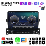Suzuki Vitara 2005-2015 jaoks koos nupunupuga 10-tolline autoraadio Multimeedia Carplay 2Din stereoheli Android Video 2+32GB