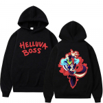 Moe multifilm Helluva Boss tr&uuml;kitud kapuutsiga Street Trend lahtised pikkade varrukatega pulloverid Unisex naiste Harajuku Anime kapuutsiga sviitrid 2XL