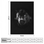 must panter Viska tekk Kohev karvane tekk Luksuslik 76x102cm (30x40in)