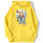 Shiba Inu Cartoon tr&uuml;kitud kapuuts Unisex kapuutsid Moedisainer T&auml;navar&otilde;ivad Naljakas s&uuml;gisene soe meeste pullover L