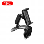 SEAMETAL autotelefoni hoidiku kinnitus mobiiltelefoni kronsteini tugi autopeegli nutitelefoni kinnitusaluse jaoks iPhone'i jaoks Samsung Xiaomi Huawei 1pc must