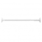 Sisset&otilde;mmatav riidekuivatusvarras ilma puurita Libisemisvastane k&uuml;lgpadi Tugev kandev&otilde;ime Reguleeritav Magamistuba Vannituba Du&scaron;ikardina pingutusvarras S valge