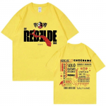 Rebelde RBD Tuuri Kontserdi Graafiline T-s&auml;rk Unisex WoUnisex Hip Hop Esteetiline T-s&auml;rk Mood 100% Puuvill &Uuml;legabariidiline T-s&auml;rk T&auml;navamood L