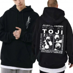 Anime Jujutsu Kaisen Fushiguro Toji Graafiline Huppar Unisex WoUnisex Unisexga Fliis Puuvillased Dressipluusid Unisex Vintage Suur &Uuml;le suuruse T&auml;navar&otilde;ivad L