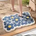 V&auml;ike v&auml;rske imitatsioon ka&scaron;miirist p&otilde;randamatt Vannitoa libisemiskindel p&otilde;randamatt Vannitoa imav jalamatt Majapidamises m&auml;&auml;rdumis- ja kulumiskindlad lilled 40*60cm