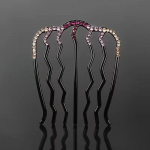 Rhinestone'i juuksepunumine kammklamber Kristallist juuksen&otilde;elad naistele t&uuml;drukutele kuklite valmistaja Korea moodne hobusesabahoidja tarvikud peakate