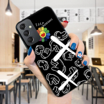 V&auml;rvitud mustriga telefoni&uuml;mbris P&otilde;rutuskindel pehmest silikoonist TPU kaitsev telefoni&uuml;mbris Samsungi kaanele Samsung A01