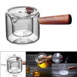 15 klaasist puidust k&auml;epidemega teekann, teekann, k&ouml;&ouml;gi veekeetja, kodu, piknik, kontor, hotell