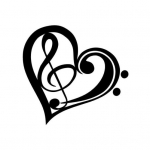 Loominguline kleebis K&otilde;rge muusika kleebis Klahv, s&uuml;dant peegeldav DIY autokaunistus must