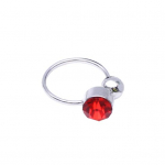 1 tk naiste U-kujuline kivist k&otilde;rvaklambriga mansett ilma augustamiseta punane