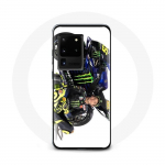 Valge taustaga &uuml;mbris Samsung Galaxy S20 Ultra Valentino Rossi Speedi draiveri jaoks
