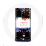 Samsung galaxy S11 pluss Vormel 1 Max Verstappeni F1 juhi &uuml;mbris must punane ja kollane