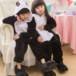Pingviinik&otilde;rv Kigurumi Onesie Kids Pidžaama Poiss T&uuml;druk Loom Panda Cosplay Kost&uuml;&uuml;m Magamis&uuml;likond Flanell Maskott Peo Talvise Soe magamisriided 4T