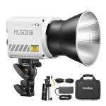 GODOX ML60II Bi Komplekt 70W Videovalgusti Komplekt Kahev&auml;rviline Fotograafia Valgus 2800K-6500K Reguleeritav CRI &uuml;le 96 koos EU Plug must