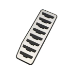 my good car Car Pedals for Range Rover Evoque Land Rover Discovery Sport for Jaguar E-Pace Footrest Gas Brake Pedal Cover 1 pcs Dead Pedal white