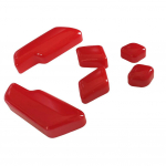 Autoistme reguleerimisnuppude kattekleebis Mercedes-Benz C E klass W204 W212 GLE W166 ML GL GLS klassile punane