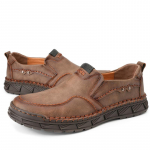 Meeste nahast k&otilde;rged k&otilde;rged suure suurusega k&auml;sit&ouml;&ouml;na valmistatud vabaajajalatsid l&uuml;hikesed saapad 38 must