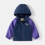 2024. aasta uus kevadr&otilde;ivaste poiste mantel, tuulekindel kapuutsiga &uuml;laosa, jagatud varrukatega Rush top trendikas laste jope 90cm