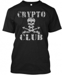 Jolly Roger Crypto Clubi kr&uuml;ptovaluuta unisex T-s&auml;rk S