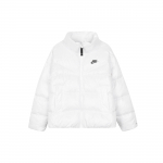 Nike Therma-FIT City Series Logotr&uuml;kiga K&otilde;rge Kaelusega Puhvjakk Naistele &Uuml;ler&otilde;ivad Valge DV0555-100 XXL