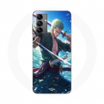 Coque Maniacase pour Samsung Galaxy A04s One Piece Roronoa Zoro ep&eacute;e manga anime