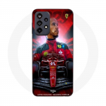 Coque Maniacase pour Samsung Galaxy A32 5g Lewis Hamilton Ferrari officiel