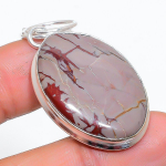 Natural Noreena Jasper Gemstone Handmade 925 Sterling Silver Pendant 1.85 p6u04
