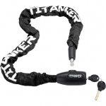 Titanker Rattaketi Lukk, Turvaline Vargusvastane Rattalukk Kett Jalgratta Keti Lukk Rattalukud Rattale, Mootorrattale, Jalgrattale, Uksele, V&auml;ravale, Aiale, Grillile Black-8mm Chain